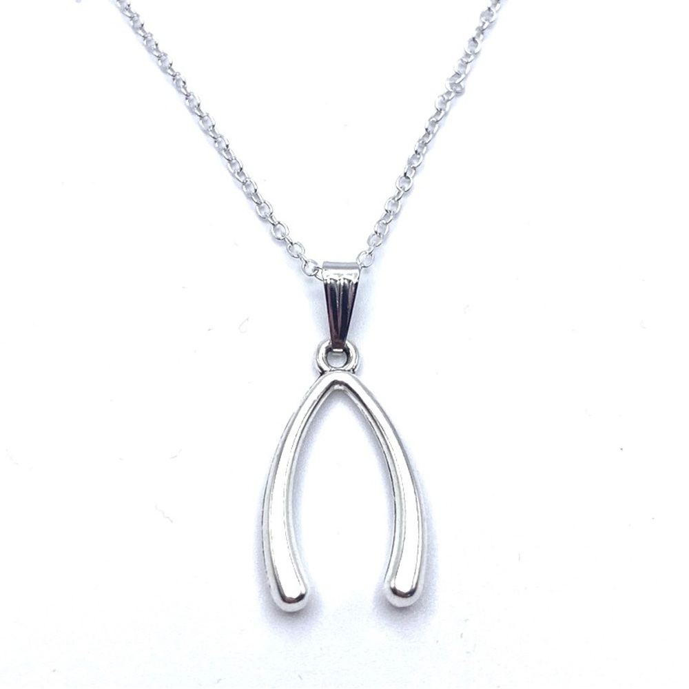 Wish Bone Necklace Good Luck May Be Personalized